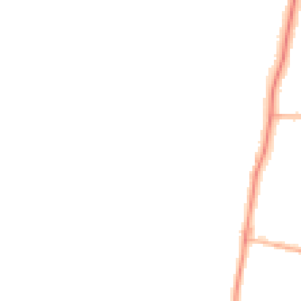 Night-time road noise heatmap for LE2 9JR