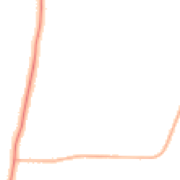 Night-time road noise heatmap for LE2 9LA