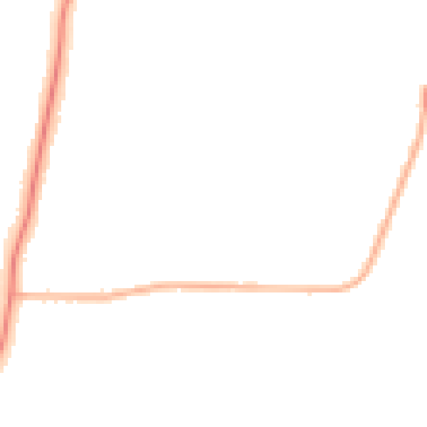 Night-time road noise heatmap for LE2 9LQ