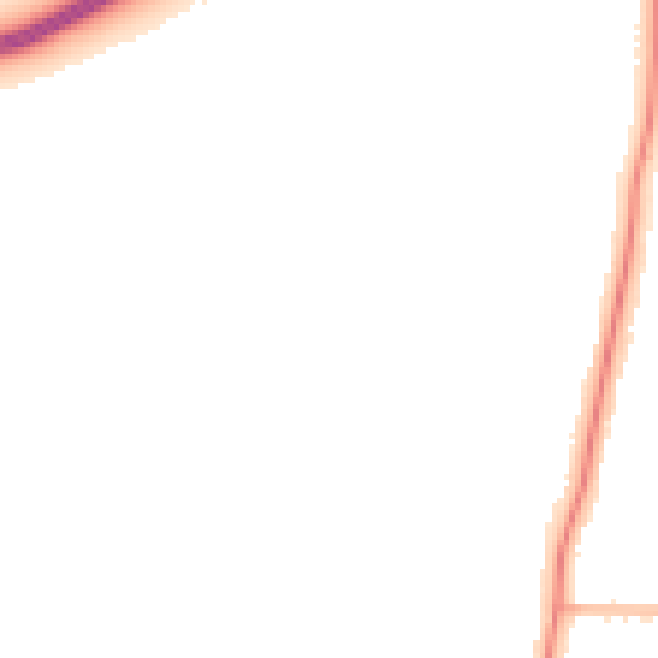 Night-time road noise heatmap for LE2 9NU