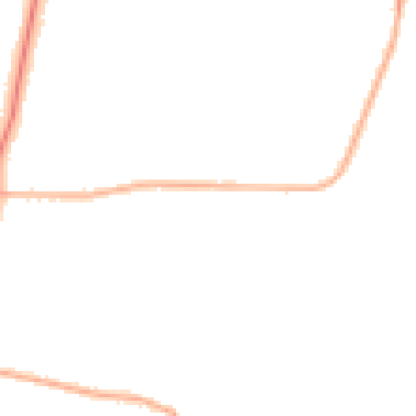 Night-time road noise heatmap for LE2 9QQ