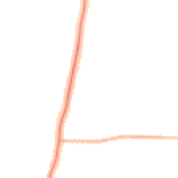 Night-time road noise heatmap for LE2 9QR