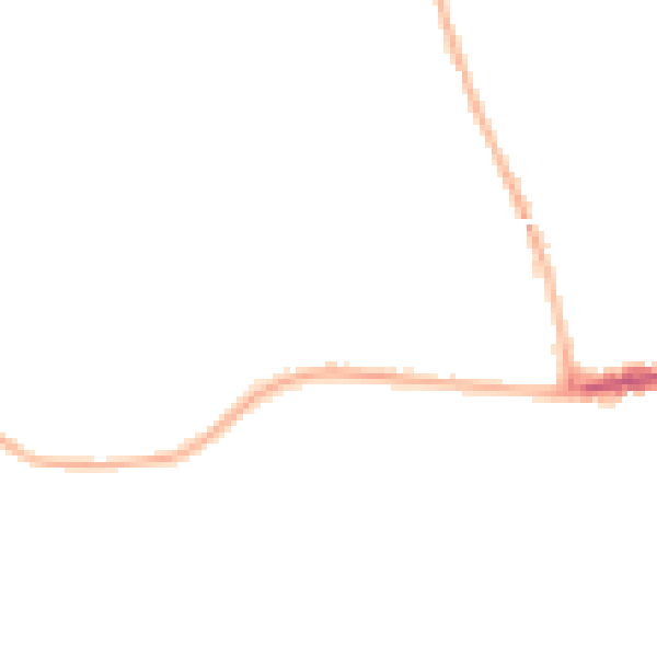 Night-time road noise heatmap for LE2 9TA