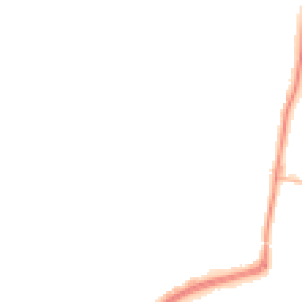 Night-time road noise heatmap for LE2 9TB