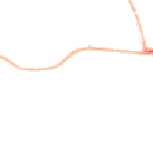 Night-time road noise heatmap for LE2 9UA