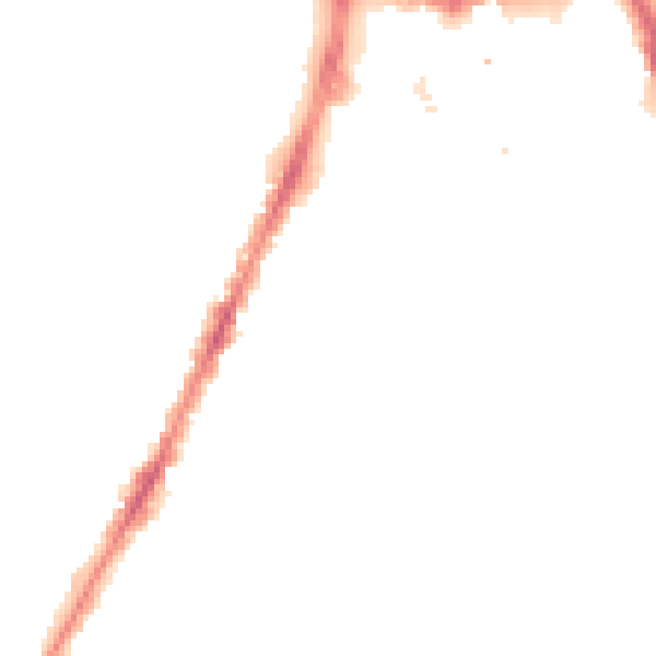 Night-time road noise heatmap for LE3 0AY