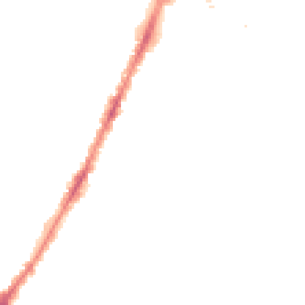 Night-time road noise heatmap for LE3 0BB