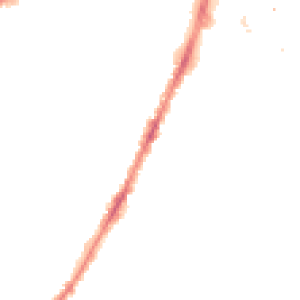 Night-time road noise heatmap for LE3 0BS