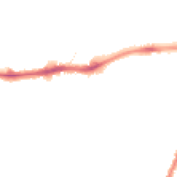Night-time road noise heatmap for LE3 0SB