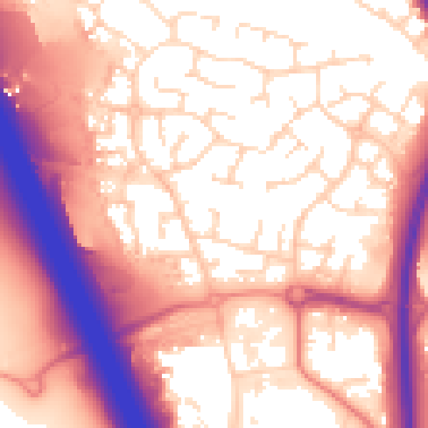 Daytime road noise heatmap for LE3 3UD