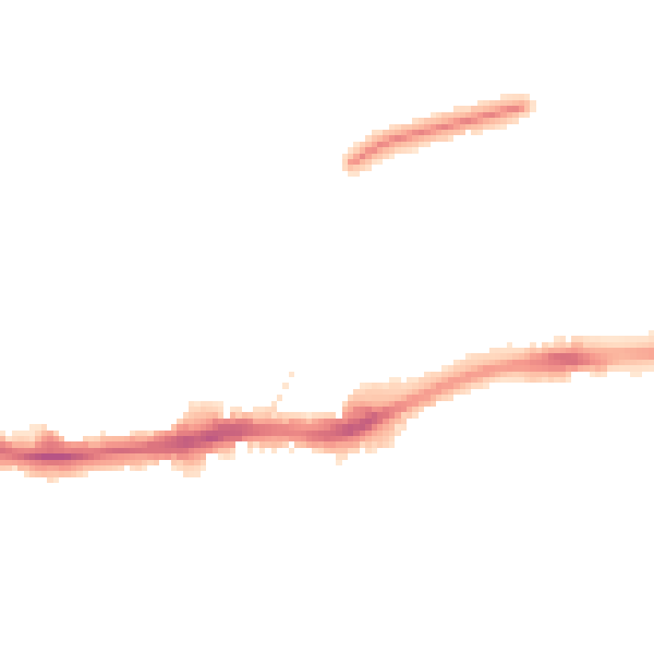 Night-time road noise heatmap for LE3 6AH