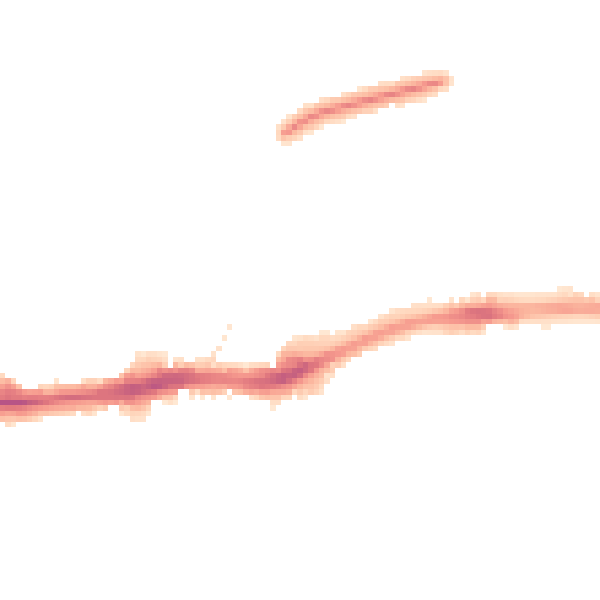 Night-time road noise heatmap for LE3 6AY