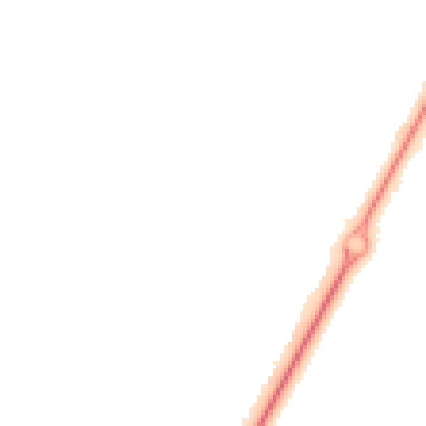Night-time road noise heatmap for LE3 6LE