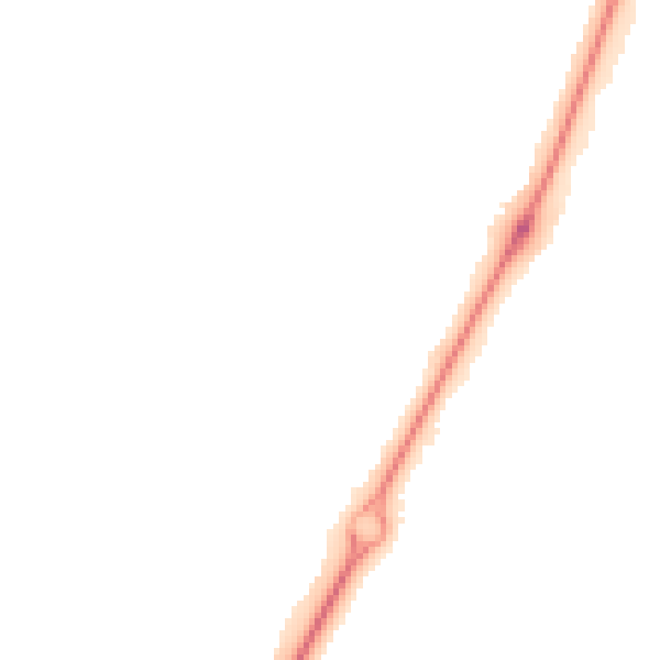 Night-time road noise heatmap for LE3 6LJ