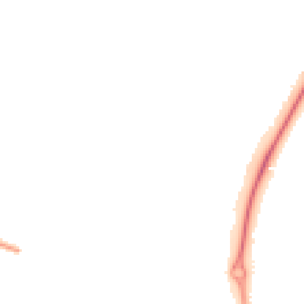Night-time road noise heatmap for LE3 6PB