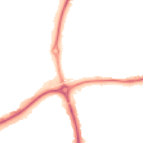 Night-time road noise heatmap for LE3 6SA