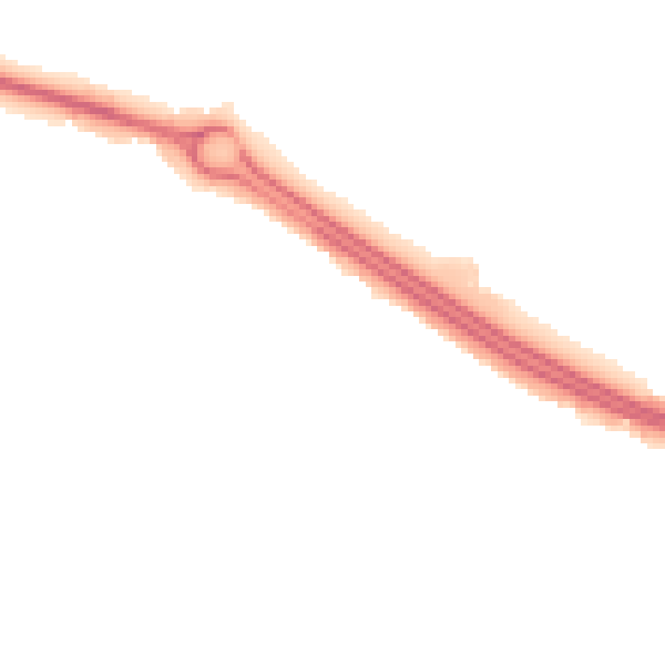Night-time road noise heatmap for LE3 8EE