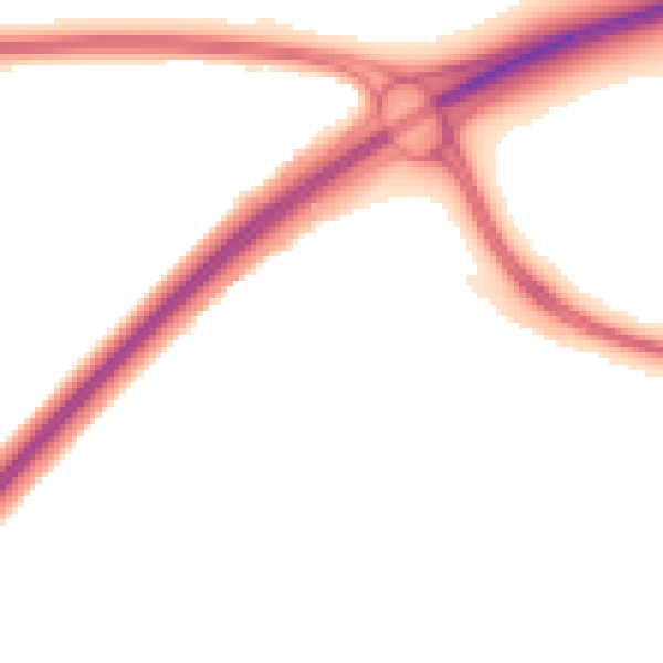 Night-time road noise heatmap for LE3 8GD