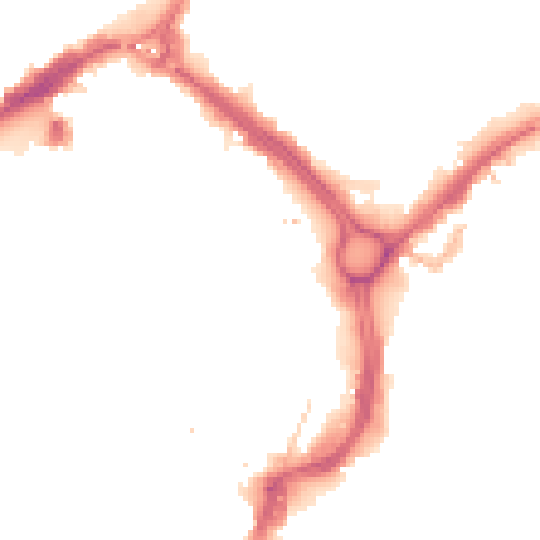 Night-time road noise heatmap for LE5 0AR