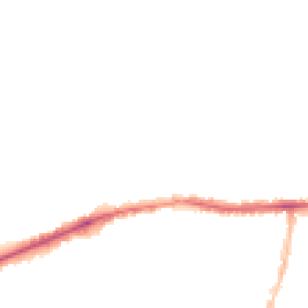 Night-time road noise heatmap for LE5 0DN