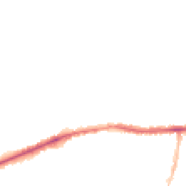 Night-time road noise heatmap for LE5 0DQ