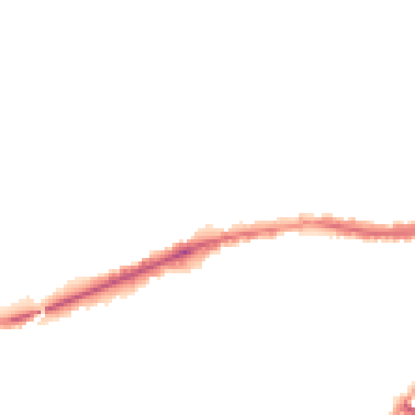 Night-time road noise heatmap for LE5 0DU