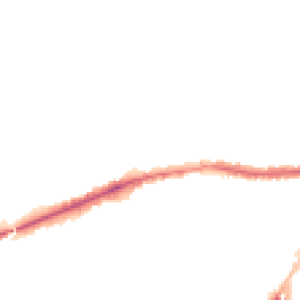 Night-time road noise heatmap for LE5 0ES