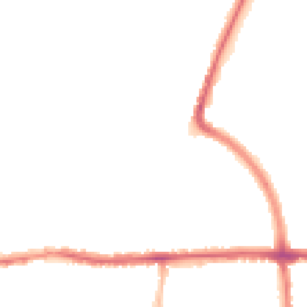Night-time road noise heatmap for LE5 0NJ