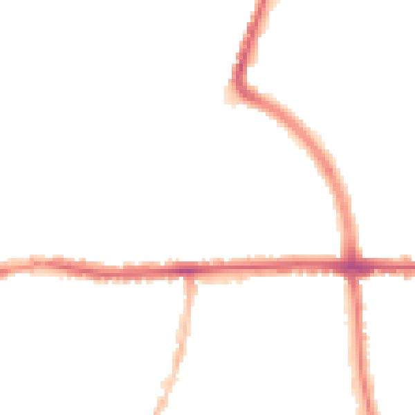 Night-time road noise heatmap for LE5 0PF