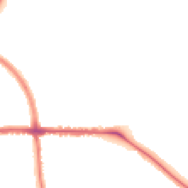 Night-time road noise heatmap for LE5 0QH