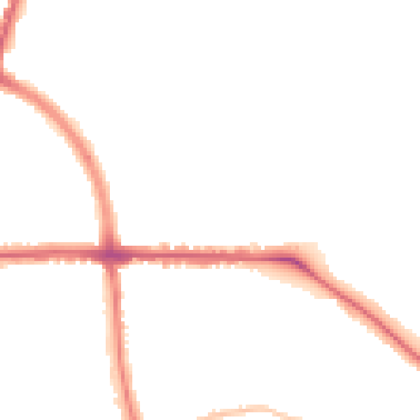 Night-time road noise heatmap for LE5 0QR