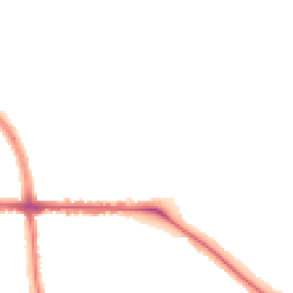 Night-time road noise heatmap for LE5 0RE