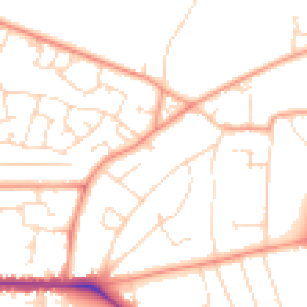 Daytime road noise heatmap for LE5 0RH