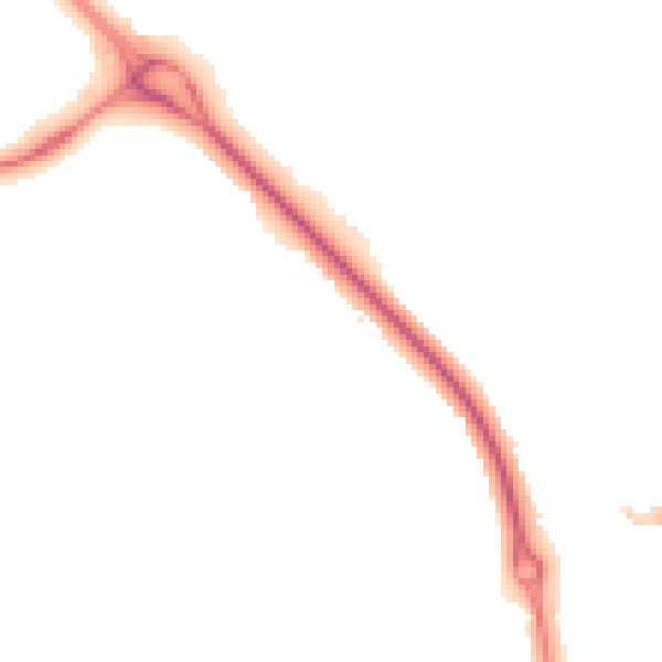 Night-time road noise heatmap for LE5 0TJ
