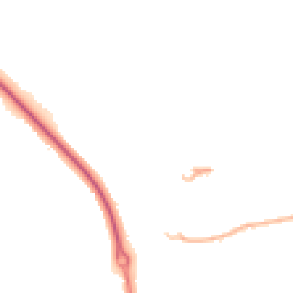 Night-time road noise heatmap for LE5 1BD