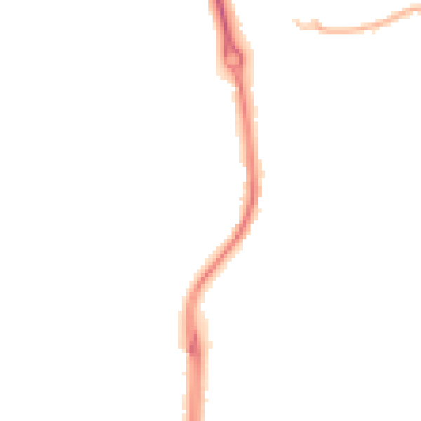 Night-time road noise heatmap for LE5 1EH