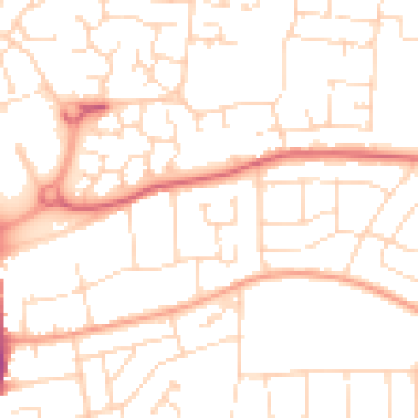 Daytime road noise heatmap for LE5 1GE
