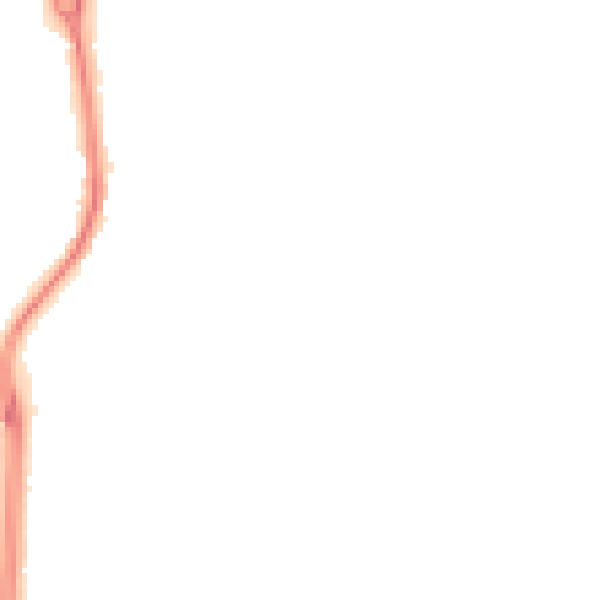 Night-time road noise heatmap for LE5 1HG