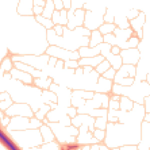 Daytime road noise heatmap for LE5 1NT