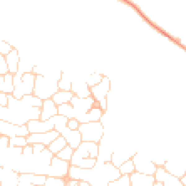 Daytime road noise heatmap for LE5 1NZ