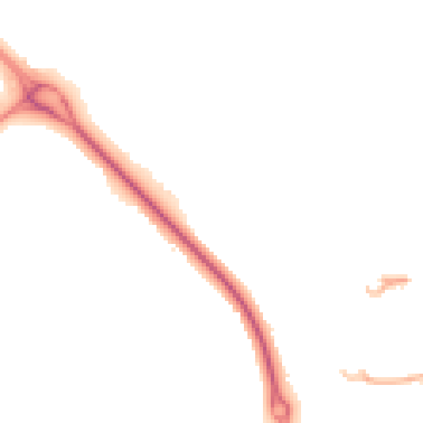 Night-time road noise heatmap for LE5 1PF