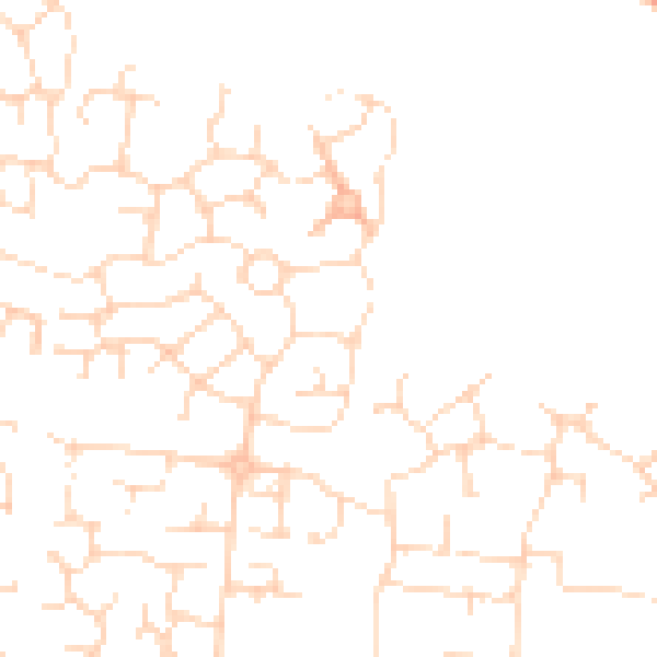 Daytime road noise heatmap for LE5 1PZ
