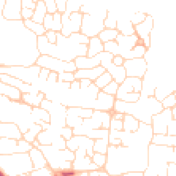 Daytime road noise heatmap for LE5 1US