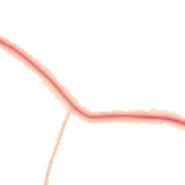 Night-time road noise heatmap for LE5 2GA
