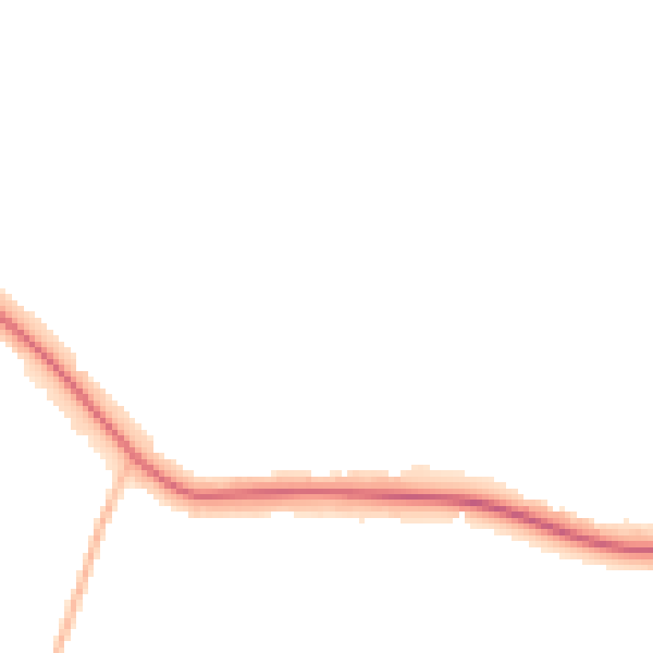 Night-time road noise heatmap for LE5 2NS