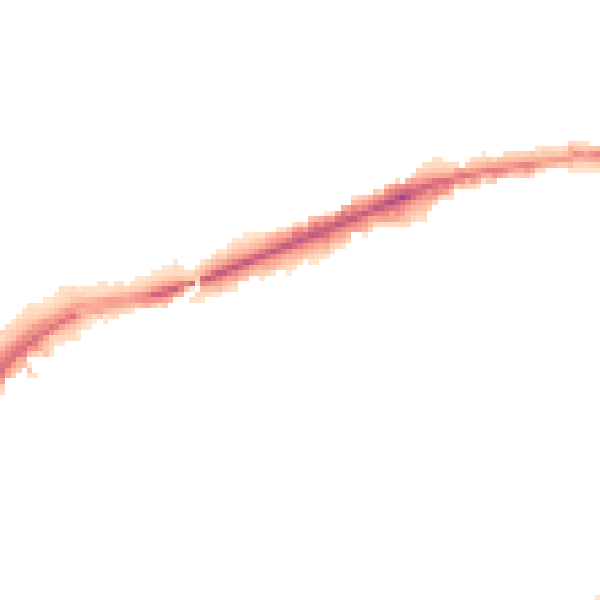 Night-time road noise heatmap for LE5 3FP