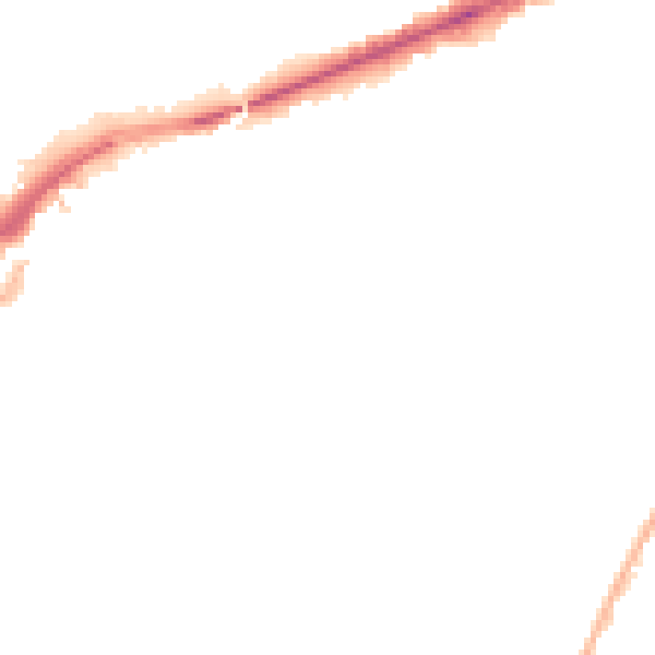 Night-time road noise heatmap for LE5 3FU
