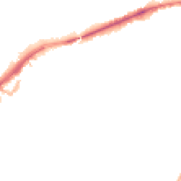 Night-time road noise heatmap for LE5 3FX