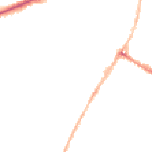 Night-time road noise heatmap for LE5 3QU