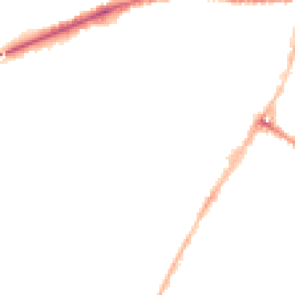 Night-time road noise heatmap for LE5 3RE